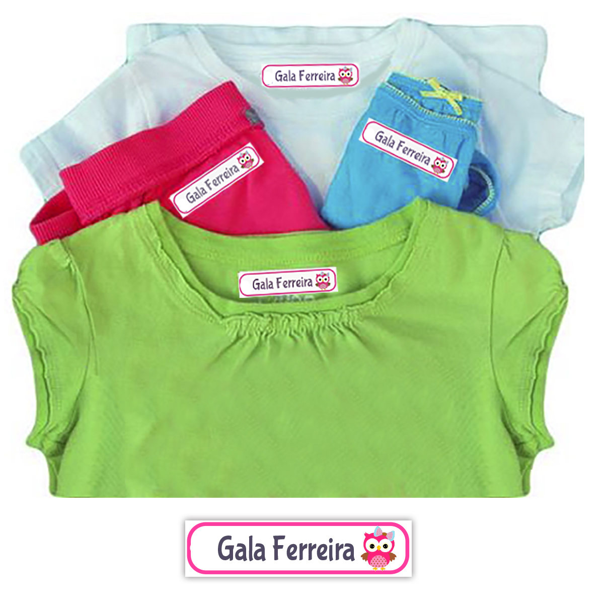 32u. chicas - Etiquetas de Tela Termoadhesiva para Ropa. - Imagen 4