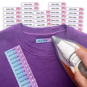 70 u. Medianas – Etiquetas de Tela Termoadhesiva para Ropa.