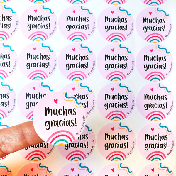Con tu logo - Etiquetas de Vinilo a prueba de agua - Imagen 2