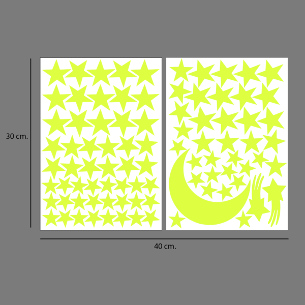 Stickers que Brillan en la Oscuridad – Set de Vinilos Fotoluminiscentes - Imagen 3