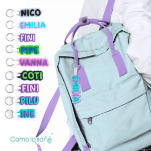 Llavero Personalizado 3D con Nombre | Tag para Mochila