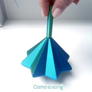 Estrella Sensorial – Fidget Toys – Juguete – AZUL- VERDE- Perlado 11,5 cm.