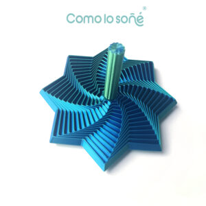 Estrella Sensorial – Fidget Toys – Juguete – AZUL- VERDE- Perlado 11,5 cm.