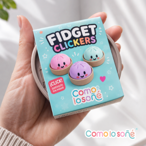 Dumplings Clickers- impresion 3D – Fidget Toys – Antiestrés – X1